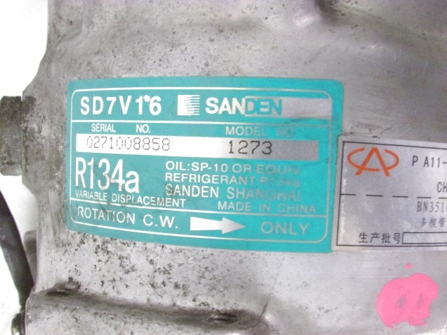 KOMPRESOR KLIME  OEM N. A11-8104010BA ORIGINAL REZERVNI DEL DR 5 (2007 - 07/2014) BENZINA/GPL LETNIK 2009