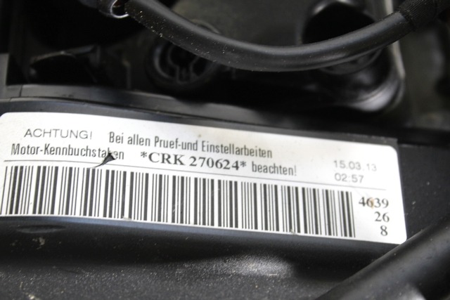 MOTOR OEM N. CRK ORIGINAL REZERVNI DEL AUDI A3 MK3 8V 8V1 8VK 8VS 8VM 8V7 8VE 3P/5P/CABRIO (2012 -2016)DIESEL LETNIK 2015