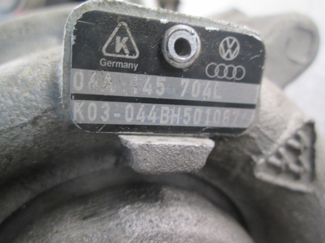 TURBINA OEM N. 06A145704L ORIGINAL REZERVNI DEL VOLKSWAGEN NEW BEETLE 9C1 1C1 1Y7 (1999 - 2006) BENZINA LETNIK 2000