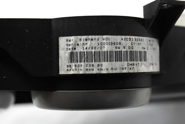 KILOMETER STEVEC OEM N. 9662903880 ORIGINAL REZERVNI DEL PEUGEOT 207 / 207 CC WA WC WD WK (2006 - 05/2009) BENZINA LETNIK 2007