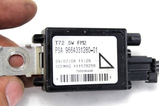 OJACEVALEC / ANTENA OEM N. 9664331280 ORIGINAL REZERVNI DEL PEUGEOT 308 4A 4B 4C 4E 4H MK1 BER/SW/CC (2007 - 2013) BENZINA LETNIK 2008