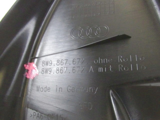 PROFILI BOCNEGA STEKLA  OEM N. 8W9867672 ORIGINAL REZERVNI DEL AUDI A4 B9 BER/SW/ALLROAD (2015 - 2019)DIESEL LETNIK 2016