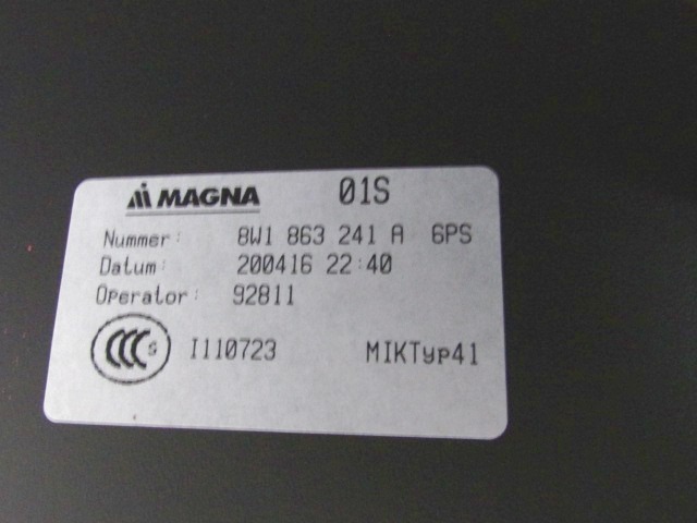 NASLON ZA ROKE/SREDINSKA KONZOLA OEM N. 8W1863241A ORIGINAL REZERVNI DEL AUDI A4 B9 BER/SW/ALLROAD (2015 - 2019)DIESEL LETNIK 2016