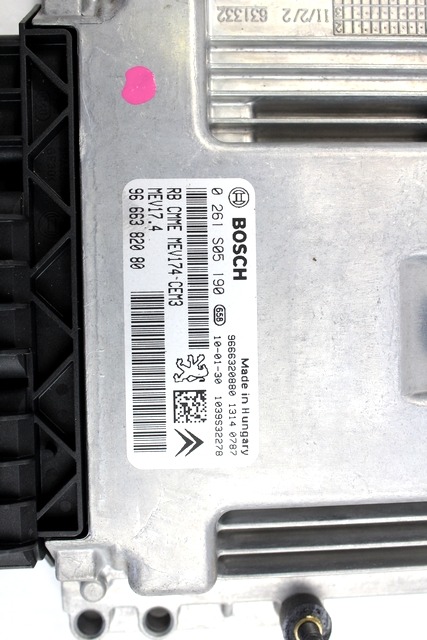 KOMPLET ODKLEPANJE IN VZIG  OEM N. 32033 KIT ACCENSIONE AVVIAMENTO ORIGINAL REZERVNI DEL CITROEN DS3 (2009 - 2014) BENZINA LETNIK 2010