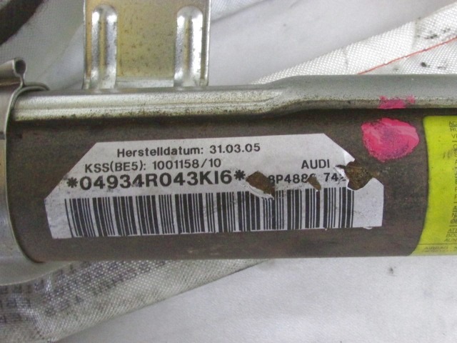 ZRACNA BLAZINA GLAVA DESNA OEM N. 8P4880742F ORIGINAL REZERVNI DEL AUDI A3 MK2 8P 8PA 8P1 (2003 - 2008)DIESEL LETNIK 2005