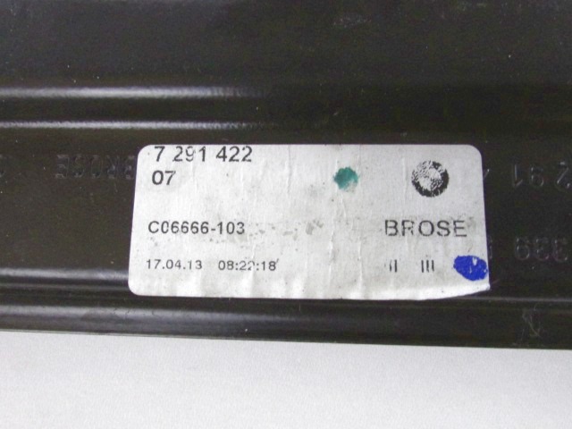 MEHANIZEM DVIGA ZADNJIH STEKEL  OEM N. 58799 SISTEMA ALZACRISTALLO PORTA POSTERIORE ELETT ORIGINAL REZERVNI DEL BMW SERIE 3 F34 GT (2013 - 2020)DIESEL LETNIK 2014