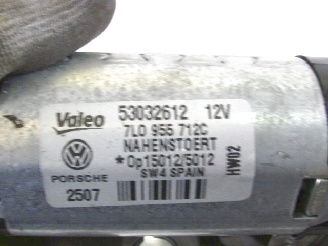 MOTORCEK ZADNJEGA BRISALCA OEM N. 7L0955712C ORIGINAL REZERVNI DEL PORSCHE CAYENNE 9PA MK1 R (2008-2010)BENZINA LETNIK 2008