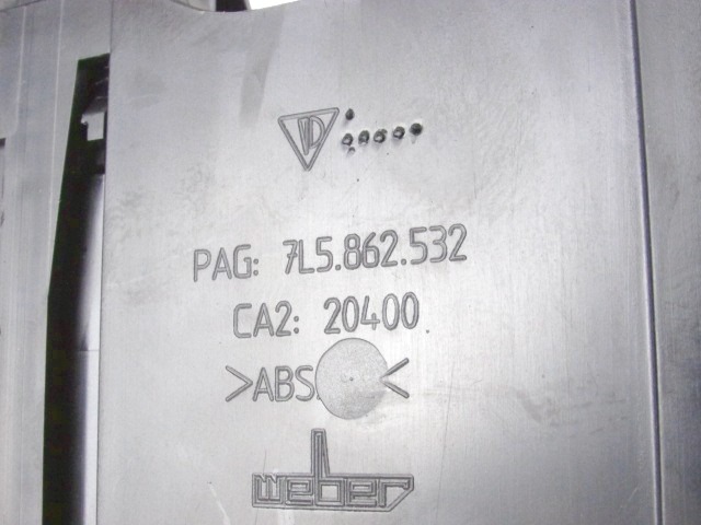 PEPELNIK / DRZALA ZA PIJACO OEM N. 7L5862532 ORIGINAL REZERVNI DEL PORSCHE CAYENNE 9PA MK1 R (2008-2010)BENZINA LETNIK 2008