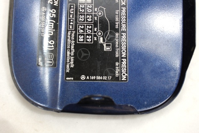 LOPUTA GORIVA OEM N. A1697500106 ORIGINAL REZERVNI DEL MERCEDES CLASSE A W169 5P C169 3P R (05/2008 - 2012) BENZINA LETNIK 2008