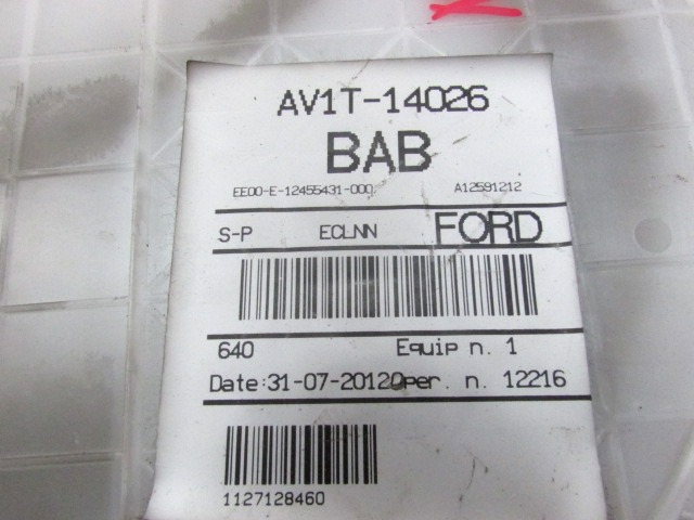 ELEKTRICNA NAPELJAVA OEM N. AV1T-14026-BAB ORIGINAL REZERVNI DEL FORD BMAX JK (2012 - 2018)DIESEL LETNIK 2013