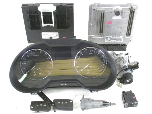 KOMPLET ODKLEPANJE IN VZIG  OEM N. 58767 KIT ACCENSIONE AVVIAMENTO ORIGINAL REZERVNI DEL SKODA OCTAVIA MK3 5E3 NL3 NR3 (2012 - 2017)DIESEL LETNIK 2014