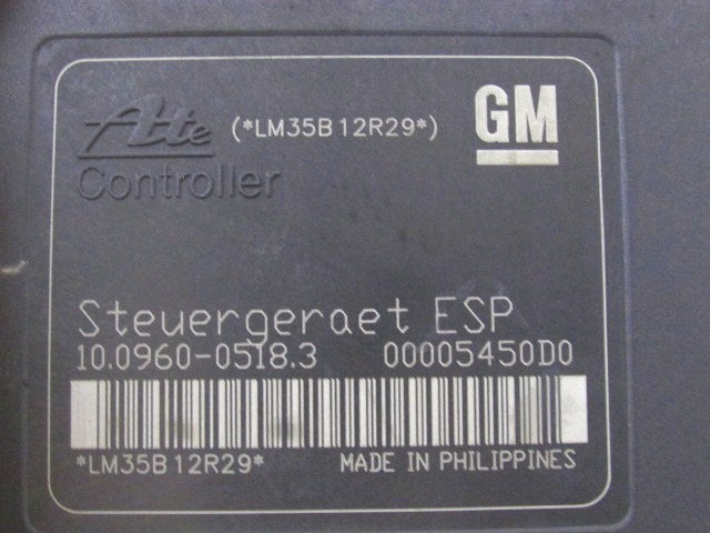 ABS AGREGAT S PUMPO OEM N. 13157578 ORIGINAL REZERVNI DEL OPEL ASTRA H A04 L48,L08,L35,L67 5P/3P/SW (2004 - 2007) DIESEL LETNIK 2005