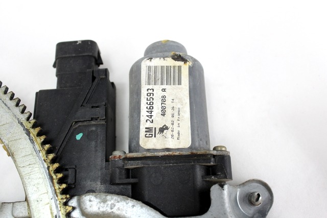 MEHANIZEM DVIGA SPREDNJIH STEKEL  OEM N. 14991 SISTEMA ALZACRISTALLO PORTA ANTERIORE ELETTR ORIGINAL REZERVNI DEL OPEL CORSA C X01 (10/2000 - 2004) BENZINA LETNIK 2002