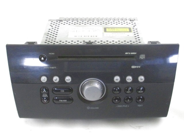 RADIO CD / OJACEVALNIK / IMETNIK HIFI OEM N. 39101-62J2 ORIGINAL REZERVNI DEL SUZUKI SWIFT MZ EZ MK3 (2004 - 2010) BENZINA LETNIK 2006