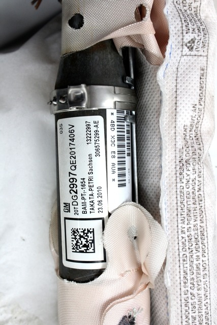 ZRACNA BLAZINA GLAVA DESNA OEM N. 13222997 ORIGINAL REZERVNI DEL OPEL INSIGNIA A G09 (2008 - 2017)DIESEL LETNIK 2010