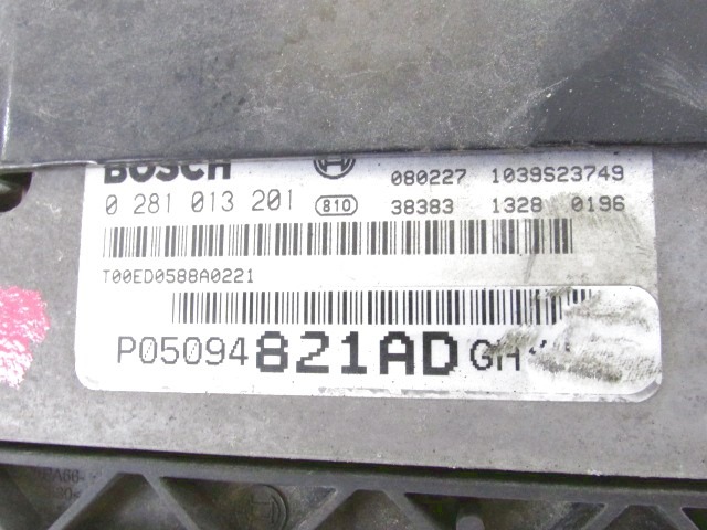 KOMPLET ODKLEPANJE IN VZIG  OEM N. 05094821AD ORIGINAL REZERVNI DEL DODGE JOURNEY (2008 - 2011) DIESEL LETNIK 2008