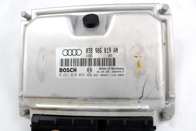 OSNOVNA KRMILNA ENOTA DDE / MODUL ZA VBRIZGAVANJE OEM N. 038906019AN ORIGINAL REZERVNI DEL AUDI A4 B5 BER/SW (1994 - 12/2000) DIESEL LETNIK 2000