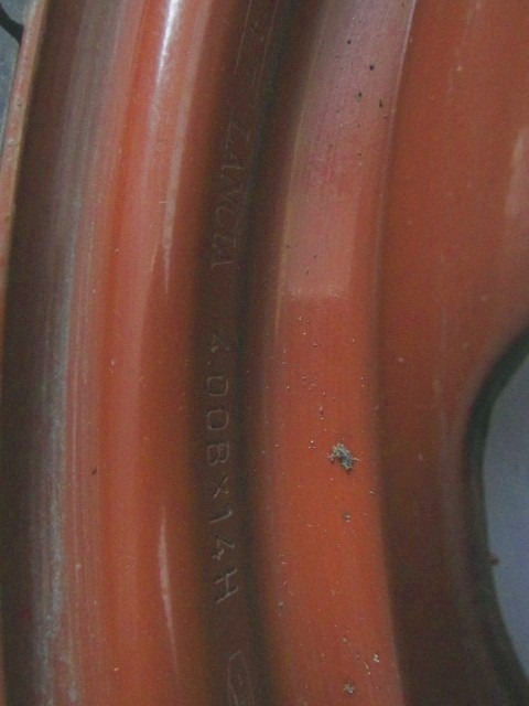 MALO REZERVNO KOLO OEM N. 17392 RUOTINO DI SCORTA ORIGINAL REZERVNI DEL FIAT PUNTO 188 MK2 R (2003 - 2011) DIESEL LETNIK 2010
