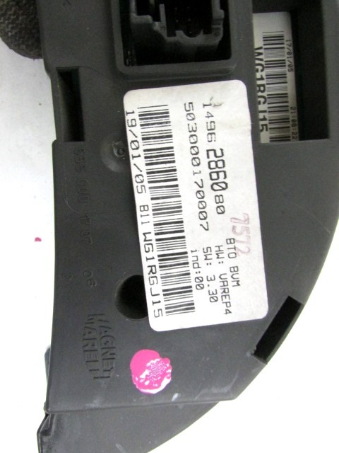 KILOMETER STEVEC OEM N. 1496286080 ORIGINAL REZERVNI DEL LANCIA PHEDRA 179 (06/2002 - 2008) DIESEL LETNIK 2005