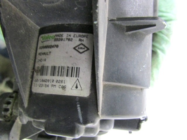 DESNA MEGLENKA OEM N. 8200002470 ORIGINAL REZERVNI DEL RENAULT CLIO BR0//1 CR0/1 KR0/1 MK3 R (05/2009 - 2013) DIESEL LETNIK 2011