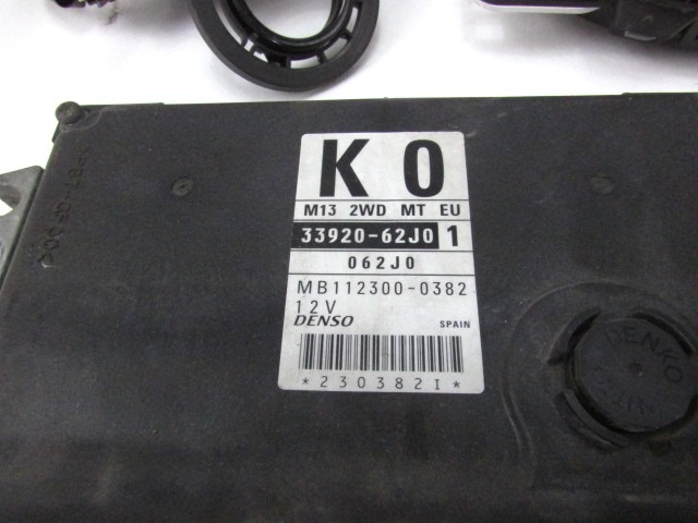KOMPLET ODKLEPANJE IN VZIG  OEM N. 19094 KIT ACCENSIONE AVVIAMENTO ORIGINAL REZERVNI DEL SUZUKI SWIFT MZ EZ MK3 (2004 - 2010) BENZINA LETNIK 2007
