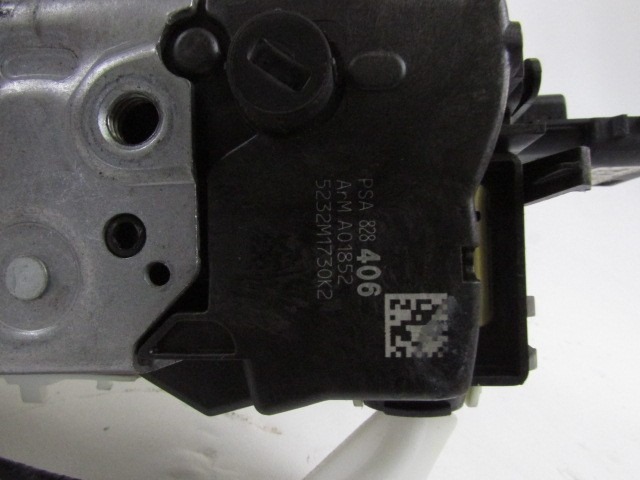 CENTRALNO ZAKLEPANJE PREDNIH LEVIH VRAT OEM N. PSA828406 ORIGINAL REZERVNI DEL PEUGEOT PARTNER TEPEE MK2 (2008 - 2015) DIESEL LETNIK 2012