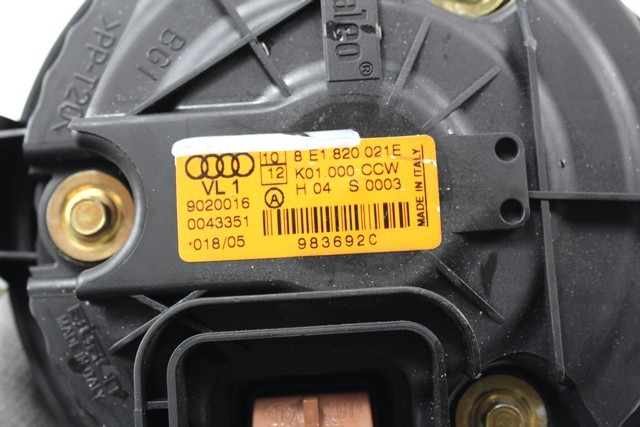VENTILATOR  KABINE  OEM N. 8E1820021E ORIGINAL REZERVNI DEL AUDI A4 B7 8EC 8ED 8HE BER/SW/CABRIO (2004 - 2007) DIESEL LETNIK 2005