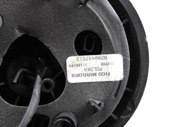 DESNO OGLEDALO OEM N. (D)8200497513 ORIGINAL REZERVNI DEL DACIA SANDERO MK1 (2008 - 2012) BENZINA/GPL LETNIK 2009