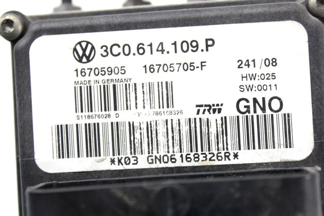 ABS AGREGAT S PUMPO OEM N. 3C0614109P ORIGINAL REZERVNI DEL VOLKSWAGEN PASSAT B6 3C2 3C5 BER/SW (2005 - 09/2010)  DIESEL LETNIK 2008