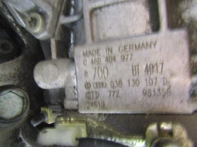 MOTOR OEM N. AGR ORIGINAL REZERVNI DEL AUDI A3 MK1 8L 8L1 3P/5P (1996 - 2000) DIESEL LETNIK 1997