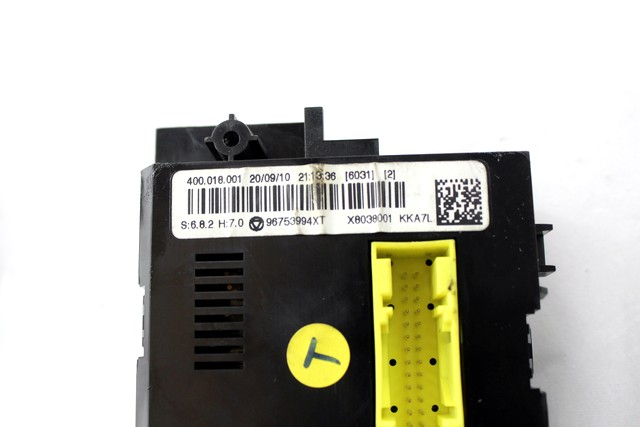 KONTROLNA ENOTA KLIMATSKE NAPRAVE / AVTOMATSKA KLIMATSKA NAPRAVA OEM N. 96753994XT ORIGINAL REZERVNI DEL CITROEN DS3 (2009 - 2014) BENZINA/GPL LETNIK 2010
