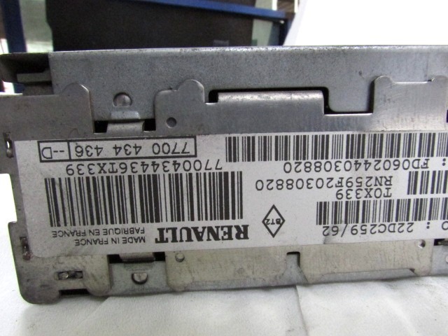 RADIO CD / OJACEVALNIK / IMETNIK HIFI OEM N. 7700434436 ORIGINAL REZERVNI DEL NISSAN INTERSTAR X70 (2002 - 2016)DIESEL LETNIK 2002