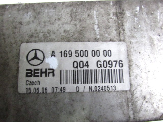 HLADILNIK KLIME OEM N. A1695000000 ORIGINAL REZERVNI DEL MERCEDES CLASSE A W169 5P C169 3P (2004 - 04/2008) DIESEL LETNIK 2006