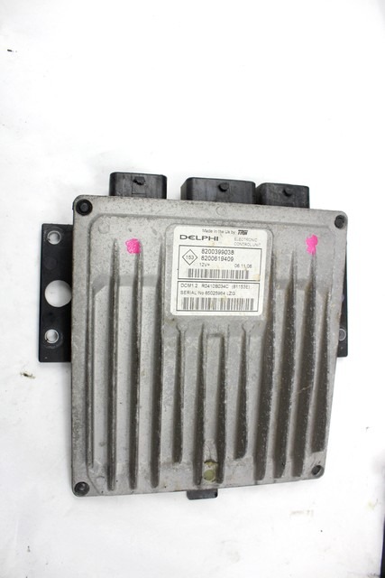 KOMPLET ODKLEPANJE IN VZIG  OEM N. 19051 KIT ACCENSIONE AVVIAMENTO ORIGINAL REZERVNI DEL RENAULT CLIO BR0//1 CR0/1 KR0/1 MK3 (2005 - 05/2009) DIESEL LETNIK 2007