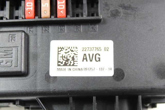 VAROVALKE/RELE' OEM N. 22737765 ORIGINAL REZERVNI DEL OPEL INSIGNIA A G09 (2008 - 2017)DIESEL LETNIK 2014