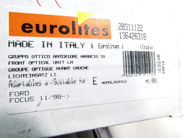 SPREDNJI INDIKATOR OEM N. 1219836 ORIGINAL REZERVNI DEL FORD FOCUS DAW DBW DNW MK1 BER/SW (1998-2001)DIESEL LETNIK 2001
