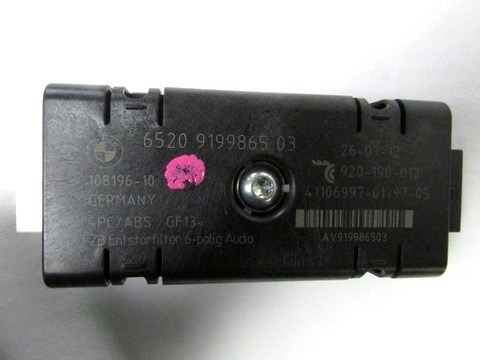 OJACEVALEC / ANTENA OEM N. 65209199865 ORIGINAL REZERVNI DEL BMW SERIE 5 F10 F11 (2010 - 2017) DIESEL LETNIK 2012
