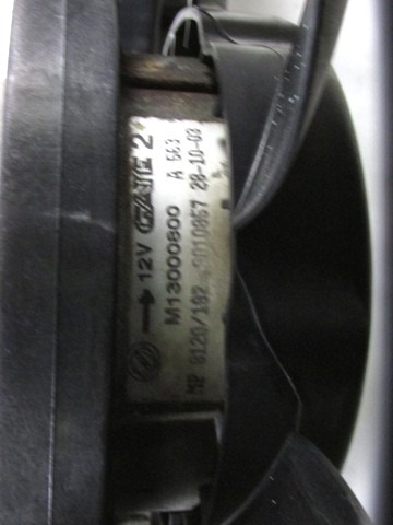 VENTILATOR HLADILNIKA OEM N. 51760613 ORIGINAL REZERVNI DEL FIAT PUNTO 188 MK2 R (2003 - 2011) DIESEL LETNIK 2004