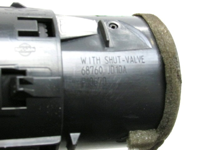 ODVOD ZRAKA OEM N. 68760-JD10A ORIGINAL REZERVNI DEL NISSAN QASHQAI J10C (2006 - 2010) DIESEL LETNIK 2008