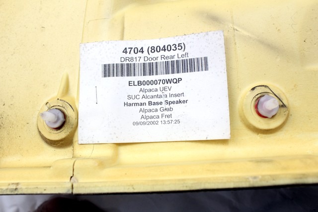 VRATNI PANEL OEM N. PNPSTLRDISCOVERYL3128MK2SV5P ORIGINAL REZERVNI DEL LAND ROVER DISCOVERY L3128 MK2 (1999-2004)DIESEL LETNIK 2002