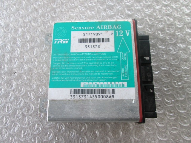 RACUNALNIK AIRBAG OEM N. 51726575 ORIGINAL REZERVNI DEL FIAT PUNTO 188 MK2 R (2003 - 2011) DIESEL LETNIK 2005