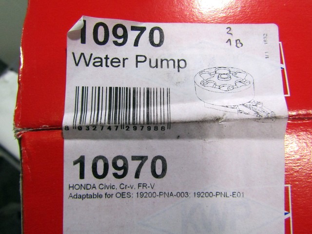 VODNA CRPALKA  OEM N. 19200-PNA-003 ORIGINAL REZERVNI DEL HONDA CIVIC ES ET EM2 EU EP EV MK7 (2001 - 2006)BENZINA LETNIK 2001