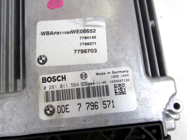 KOMPLET ODKLEPANJE IN VZIG  OEM N. 18232 KIT ACCENSIONE AVVIAMENTO ORIGINAL REZERVNI DEL BMW X3 E83 (2004 - 08/2006 ) DIESEL LETNIK 2005
