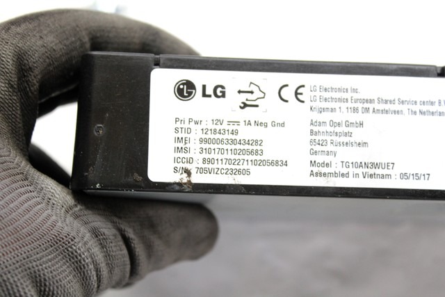RACUNALNIK TELEFONA  OEM N. 84186829 ORIGINAL REZERVNI DEL OPEL CORSA E X15 (2014 - 2019)BENZINA/GPL LETNIK 2018