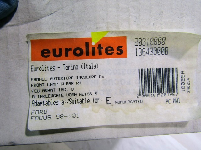SPREDNJI INDIKATOR OEM N. 13643630B ORIGINAL REZERVNI DEL FORD FOCUS DAW DBW DNW MK1 BER/SW (1998-2001)DIESEL LETNIK 2001