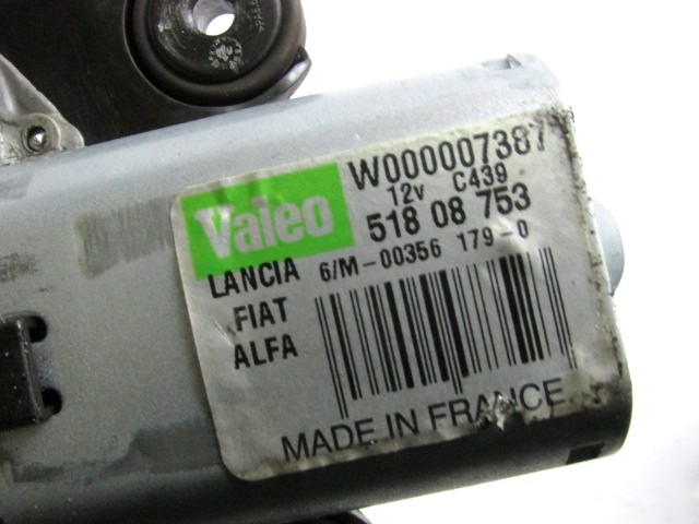 MOTORCEK ZADNJEGA BRISALCA OEM N. 51808753 ORIGINAL REZERVNI DEL LANCIA DELTA 844 MK3 (2008 - 2014) DIESEL LETNIK 2011