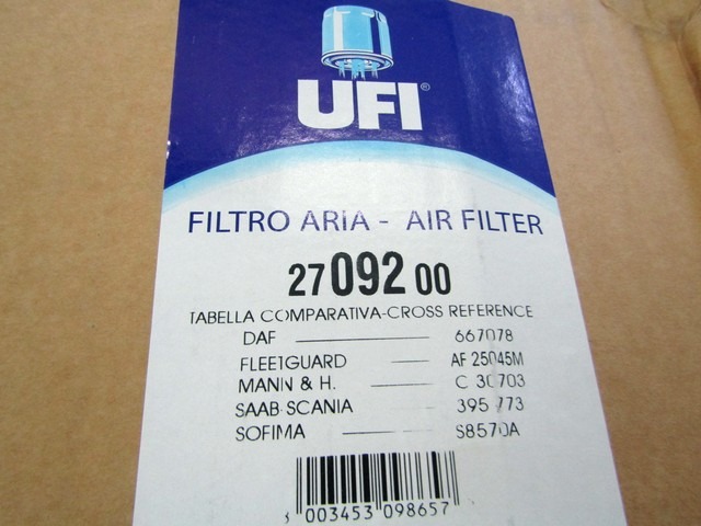 FILTAR ZRAKA OEM N. 395773 ORIGINAL REZERVNI DEL SCANIA SERIE 3 (1989 - 1995)DIESEL LETNIK 1990