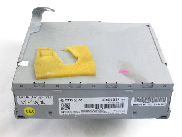 KRMILNA ENOTA RADIJSKE ENOTE OEM N. 4G0035053A ORIGINAL REZERVNI DEL VOLKSWAGEN TOUAREG 7P5 7P6 MK2 (2010 - 2018)DIESEL LETNIK 2010