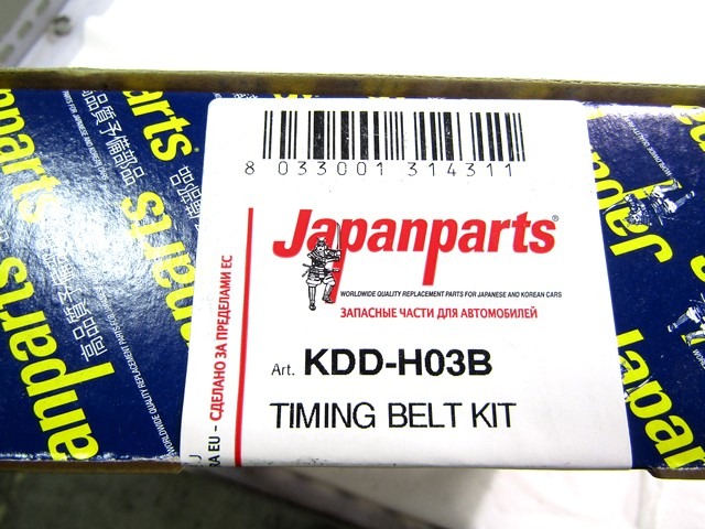 KDD-H03B KIT CINGHIA DENTATA DISTRIBUZIONE JAPANPARTS HYUNDAI SANTAFE 2.7 V6 4X4 127 KW RICAMBIO NUOVO