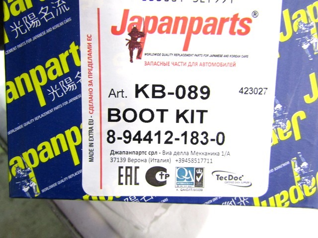 KB-089 CUFFIA SEMIASSE SEMIALBERO JAPANPARTS NISSAN ALMERA 2.2 DCI 84KW RICAMBIO NUOVO